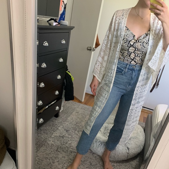 SOLD NWOT Francescas lace duster kimono - Picture 4 of 5